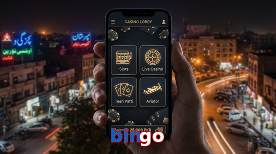 Main screen of Bingo app page for PK players