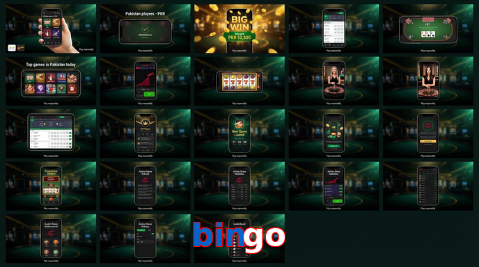 Main screen of Bingo bet page for PK players