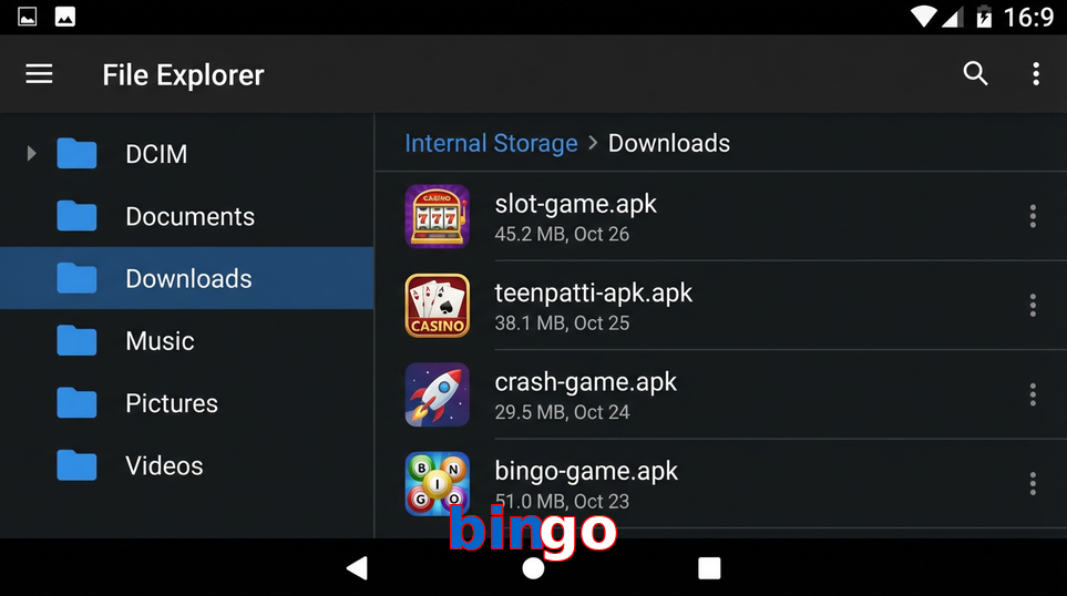 Main screen of Bingo gameapk page for PK players